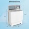 Costway Portable Washing Machine Twin Tub Compact Laundry Washer with 20 lbs Capacity